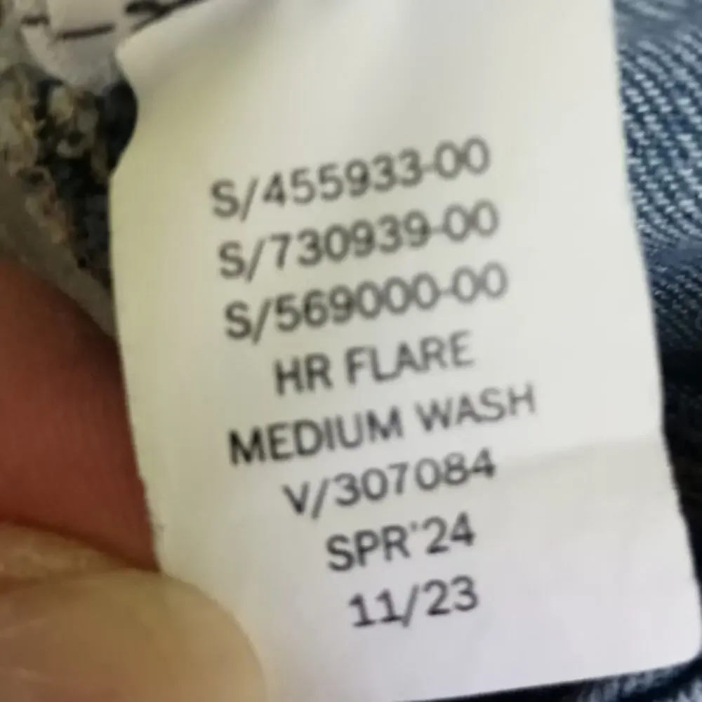 Gap Girls '70s Hi Rise flare Medium Wash blue  jeans Size 16 VGUC